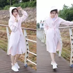 [무료 특가] 여성 트렌치코트 방수 집업 캐주얼 우비