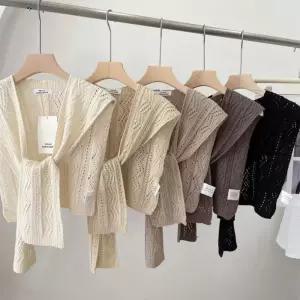 페이크 어깨숄가디건 케이프 니트 5color 넥케이프