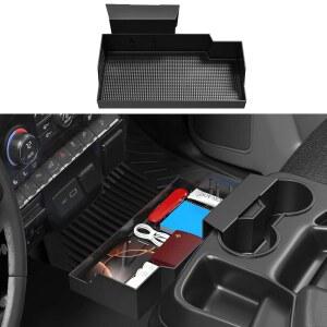 2019-2026 쉐보레 실버라도 / GMC 시에라 1500 및 2020-2026 쉐보레 실버라도 / 시에라 2500HD 3500HD 스토리지 액세서리와 호환되는 올메탈 센터 콘솔 걸이식 트레이(점프 시트 전용