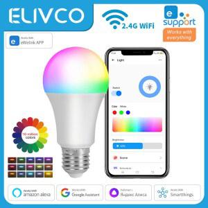 eWelink 스마트 전구 E27 WiFi 디밍 가능 DIY 램프 RGBCW LED 조명 100-240V APP 제어 지원 Alexa Google 홈 Alice Smartthings
