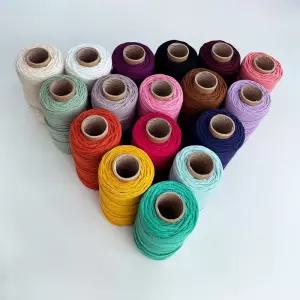 마크라메 우동끈 튜브사 실 가방실 소품실 뜨개실