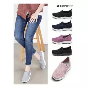 데일리룩 [보그샷]행텐 HT-252 여성슬립온 운동화 스니커즈 단화 슬립온 메쉬운동화