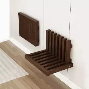 접이식 벽걸이 신발 벽면 틈새 붙박이 절약형 현관 의자