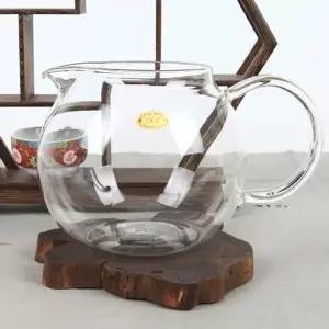 동글 BS87CR09 손잡이 유리 숙우 유리컵 다기잔 1000ml