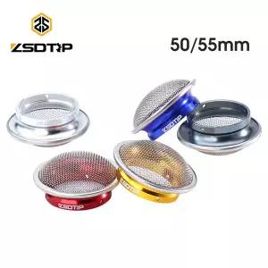 PWK 21-34mm 기화기 용 ZSDTRP H20 50/55mm 스테인레스 스틸 네트 윈드 컵이있는 오토바이 에어 필터 컵 수
