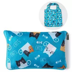 [RIZPICK]휴대용 접이식 장바구니 블루캣츠 보조가방 에코백 시장가방에코백