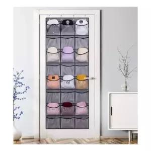 [생활] 24칸 걸이형 모자 수납 포켓 공간활용 행거주머니