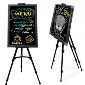 [문구/오피스] P 블랙 보드 사각 이젤 포함 50x70 인테리어 광고