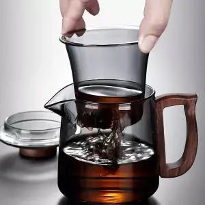 로하티 SM36ZY22 차의계절 내열유리 차포트 유리 다관 티팟