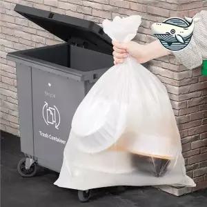 재활용 비닐봉투 소형 청색 100매 편리한 김장비닐봉투