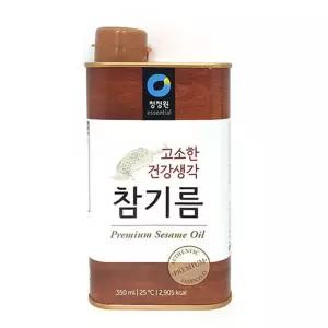 고소하고 건강한 청정원 참기름 350ml 들기름 고소한 삭자제 식자재 식초 올리고당 J7