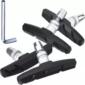 Hotop 2쌍 V 자전거 브레이크 패드와 육각 너트 및 스페이서 블록 세트 70mm