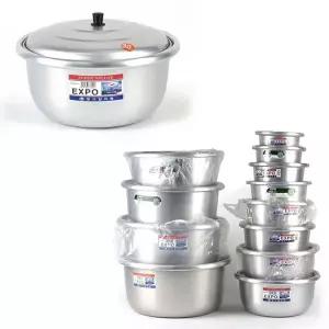 국산 BZ86QH01 양은 국솥 곰솥 국냄비 찌개냄비 43x20.5cm 13호