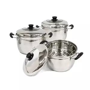 러브송 FU90OZ91 스텐 2단 찜곰솥 스텐찜통