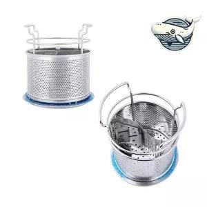 [RIZPICK]주방 수납 스텐 다용도 스푼 통 원형 수저