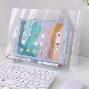 휴대용 태블릿 거치대 아크릴 투명 태블릿 거치대 탁상용 접이식 독서