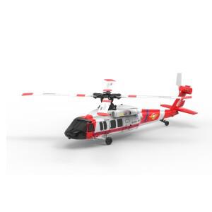 신형 RC 비행기 6채널 브러시리스 플라잉 에어로바틱 헬리콥터 고도 감지 광학 흐름 위치 RTF 모델 소년용