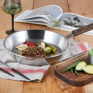 에스마스타 QK93OI15 통3중 스텐 후라이팬 24cm
