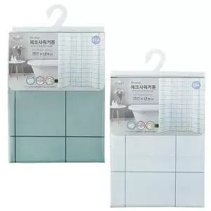 [콩심팥심]체크샤워커튼