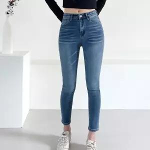 슬림 여성 데님 스판 팬츠 워싱 청바지 사계절 스키니