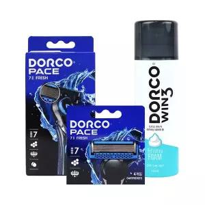도루코_페이스7II 프레쉬 7중날 면도기세트 (핸들+날6p+폼)