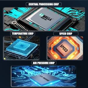 SAMOLLA 대형 전자 낚시 릴 USB 충전 디스플레이 화면 온도 및 기압 바다 보트 베이트 캐스팅