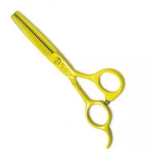 강아지 틴닝가위 1P 옐로우 숱가위 반려견 셀프미용