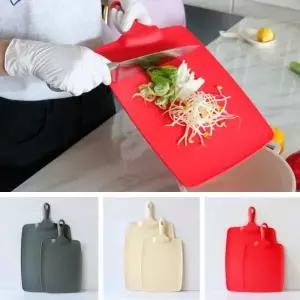 티본 HU84RR03 손잡이플레이팅도마1P-커팅 손잡이도마 캥핑도마 경량 슬림 서빙도마 사각도마 트