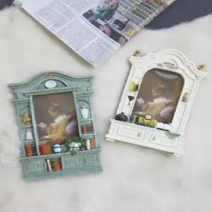 웨딩액자 앤틱 장식 액자 그린 아이보리