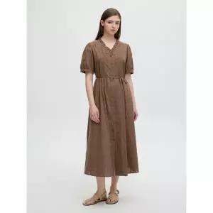 [올리브데올리브]프릴넥 코튼 자가드 원피스 OH6XO585_s