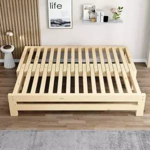 접이식 원목침대 평상 원룸 35cmx길이0200cm 간이 공간활용 폭 틀