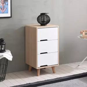 아트박스/인터데코 3단서랍장 미니서랍장 협탁 P0000FIM