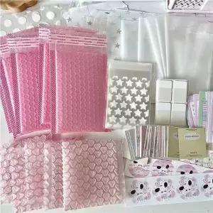 포장백 재료세트 포카포장 핑크 카드 비닐 인스 포장 귀여운 포카 1 인스타그램 재료