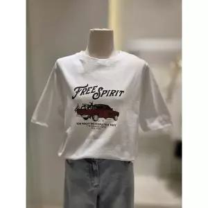 [SOUP](신세계 사우스시티) 프리 카 프린트 반팔 티셔츠 (SC4ST36)