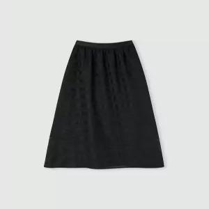 [코인코즈]도트 망사 레이스 롱스커트_CC6MS901