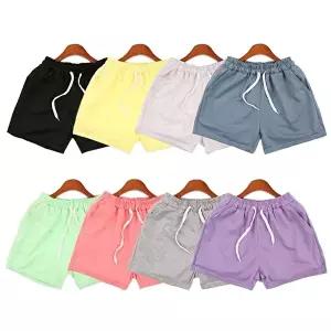 여성용 3부 밴딩 컬러 반바지 여름 숏팬츠 여행 운동 (HSJ-WBD36C2)