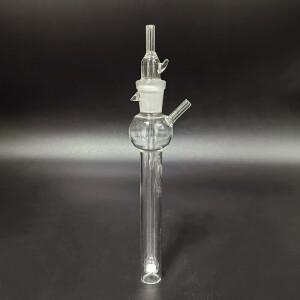 스프레이 버블 가스 링 병 샌드 포함 충격 흡수 투명 및 다크 브라운 붕규산염 유리 10mL-500mL