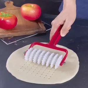 피자 롤러 스파이크 도커 구멍 타공 밀대 펀처 펀치 도구 제빵