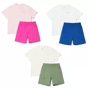 아이더 여름 시즌 키즈 2PCS SET 3가지 색상의 BUDDY 버디 UNI 반팔 티바지 세트 JUM24M01 167757