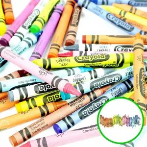 MF05 워셔블수성크레용 48색 울트라클린 대용량 어린이 어린이크레파스