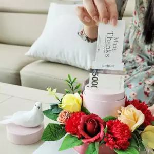 가정의달 반전 플라워 용돈케이크 (대) 어버이날 부모님 생신 용돈 선물 반전용케이크 카네이션 CC