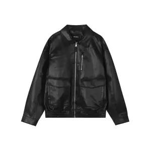 [버커루] 공용) 비건 레더 블루종 자켓 (B255LI050P) [P003793846]