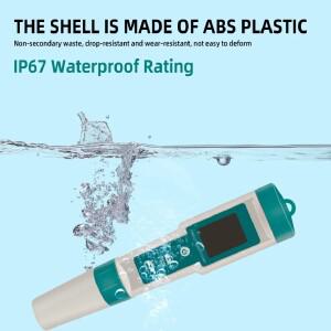 7in 1 PH/ORP/EC/TEMP/SALT/S.G/TDS LCD 백라이트 방수 IP67 테스터  펜