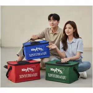 접이식 낚시살림통 휴대용 밑밥통 바스켓 보조가방