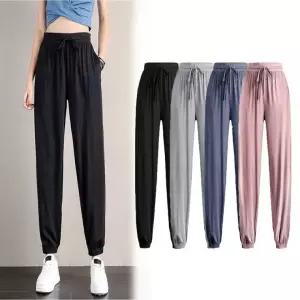 여름 조거팬츠 차르르 아이스 바지 원단 여자 시원한