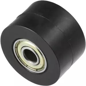 스트리트 바이크 모터사이클 ATV 블랙 템 교체용 ABSOPRO 8mm 드라이브 체인 풀리 롤러 슬라이더 텐셔너 휠