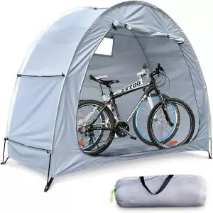 자전거 커버 보관 튼튼한 텐트 야외 휴대용 PU4000 방수 천 내구성 210D 옥스포드 원단 바람 비 눈 먼지