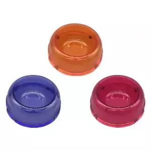 강아지 반투명 컬러 식기 S 1P 밥그릇 물그릇 보울