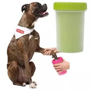 강아지 발세척기 세정 그린 M 1P 산책 발씻기 간편 애견머드버스터