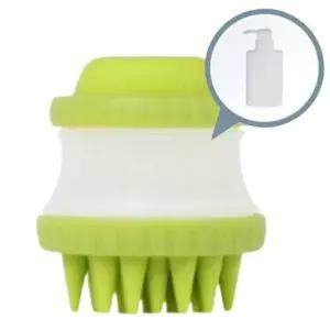강아지 샴푸 스크럽 마사지 브러쉬 그린 1P 셀프 목욕 고양이브러쉬